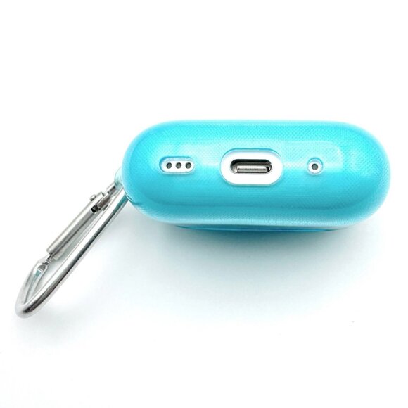 NWT Transparent NEON BLUE Silicone Case for Apple Airpods Pro 2 - Picture 5 of 11